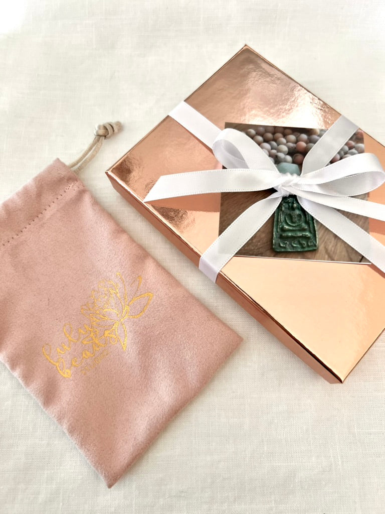 Rainbow Tourmaline Bracelet with Rose Gold Lotus Charm