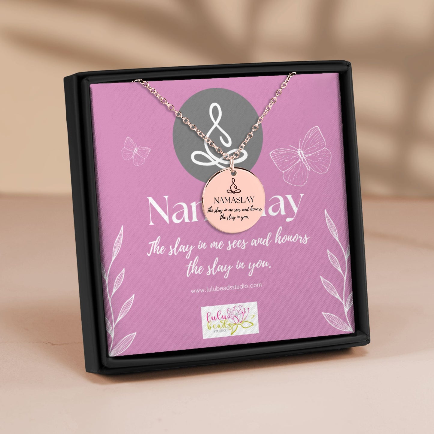 "Namaslay" Coin Necklace