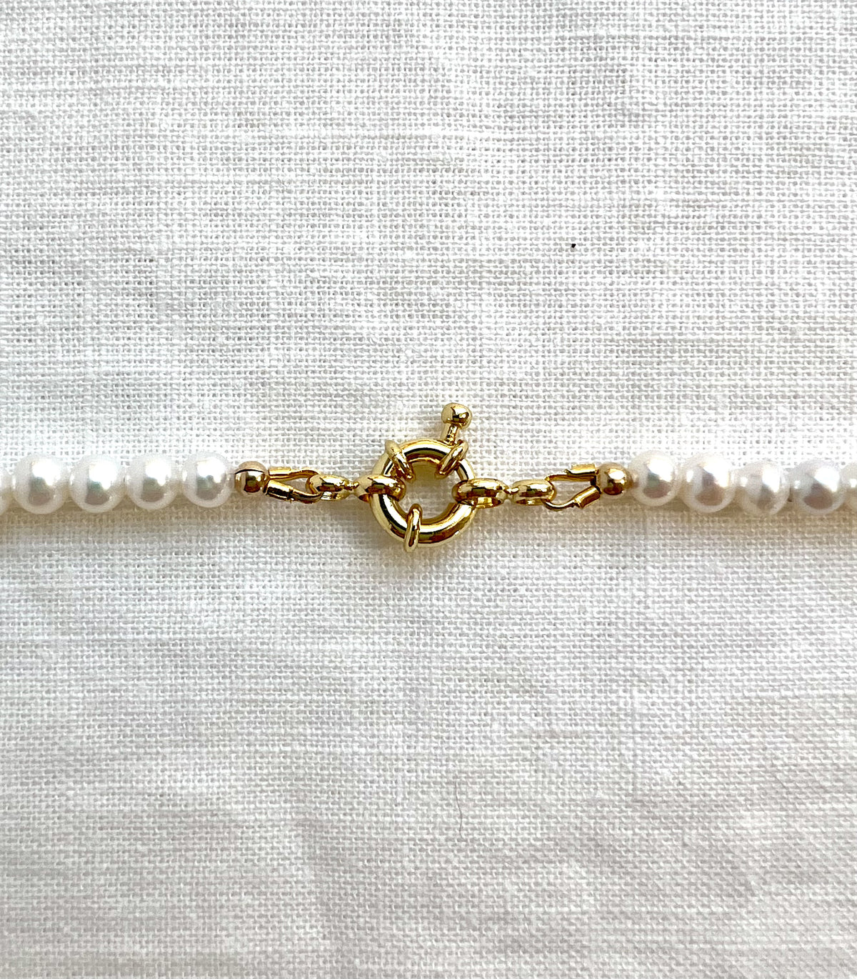 Pearl Choker Necklace, Blue Lace Agate and Blue Topaz Pendant